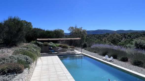 View to Luberon from Pool